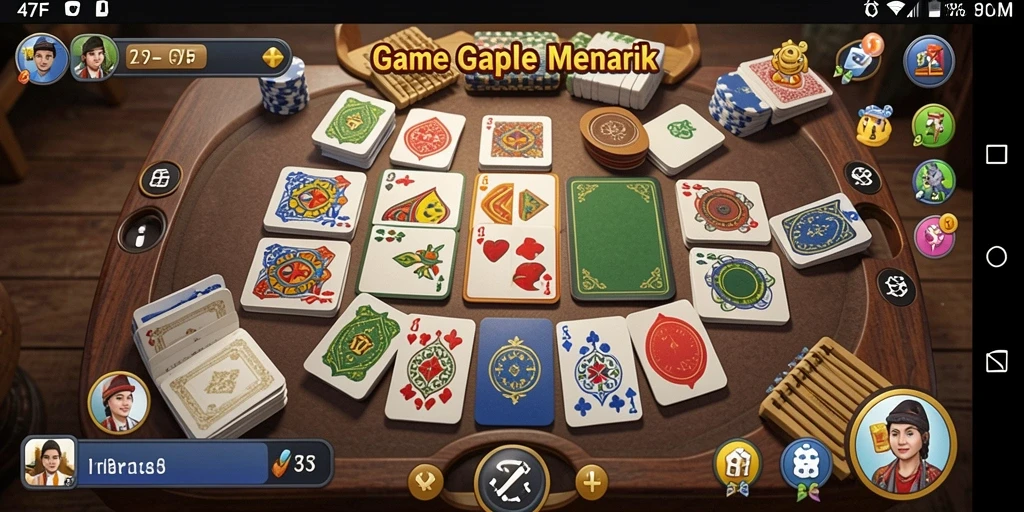 Tampilan menarik game Gaple 47F yang seru dan menantang.