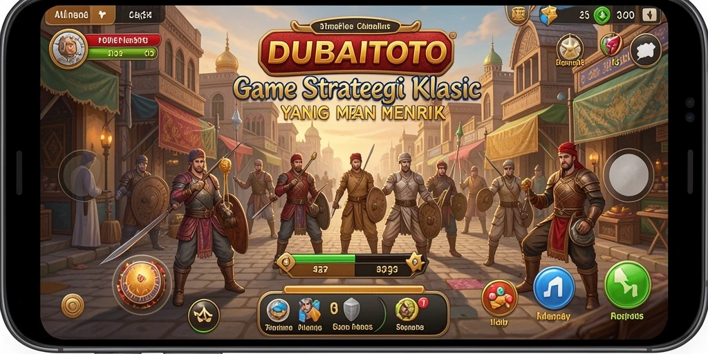 Tampilan gameplay DUBAITOTO yang menampilkan strategi pertempuran yang seru.
