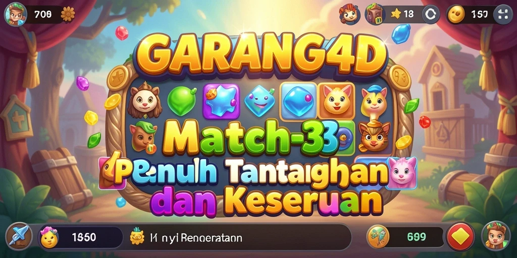 Tangkapan layar dari gameplay menarik GARANG4D dalam aksi Match-3.