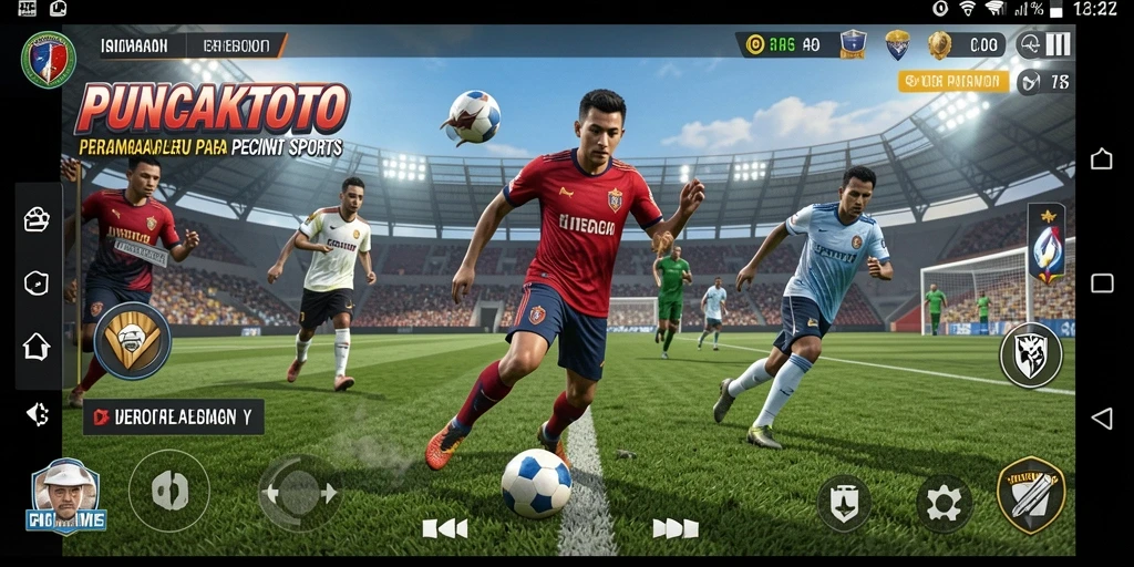 Screenshot PUNCAKTOTO menampilkan aksi olahraga yang mendebarkan.