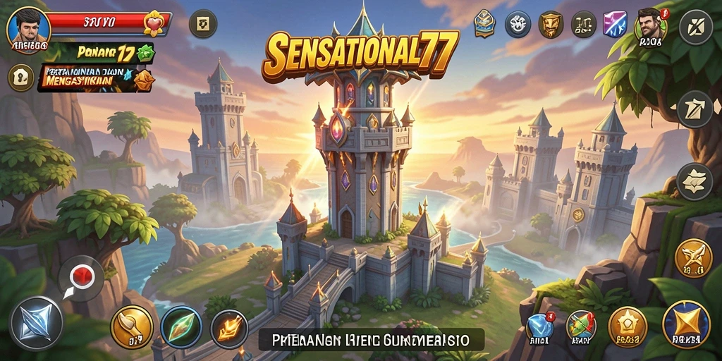 Tangkapan layar menampilkan aksi seru dalam gameplay Tower Defense.