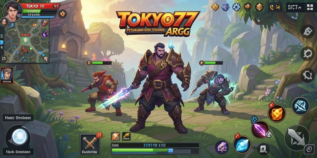 Tampilan gameplay TOKYO77 yang penuh aksi dan petualangan