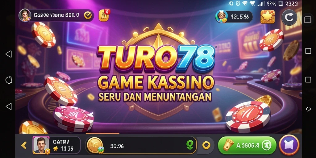 Tampilan menarik dan penuh aksi dari TURBO78 dalam gameplay Kasino.
